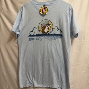 Buc-ee's Blue Graphic T-Shirt new with tags